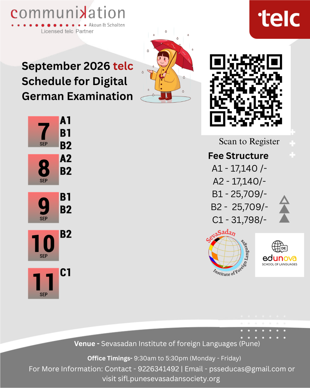 telc exam poster September